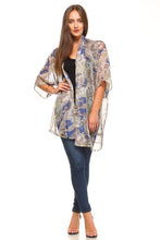 Women's Sheer Pasley Kimono Cardigan