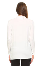 Women's Long Sleeve V-Neck Tie Top