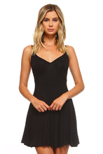 Women's Skater Tank Dress with Open Back Tie