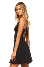 Women's Skater Tank Dress with Open Back Tie