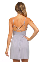 Women's Criss Cross Back Skater Dress