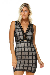 Women's V-neck Cut Out Dress