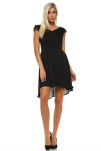 Women's Lace Silk Button Dress