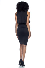 Women's Knee Length Layered Cocktail Dress