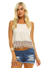 Women's Suede Lace Tank Top