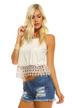 Women's Suede Lace Tank Top