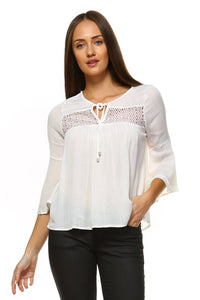 Women's Loose Bell Sleeve Top