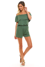 Women's Off the Shoulder Elastic Romper