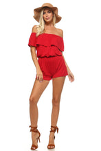 Women's Off the Shoulder Elastic Romper