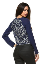 Women's Floral Print Crop Sweater