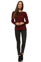 Women's Wide Neck Stripe Sweater