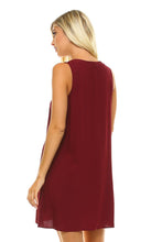 Women's V-Neck Knee Length Tank Dress