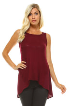 Women's High-Low Sleeveless Top