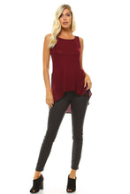 Women's High-Low Sleeveless Top
