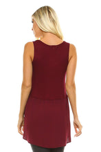 Women's High-Low Sleeveless Top