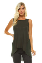 Women's High-Low Sleeveless Top