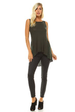 Women's High-Low Sleeveless Top