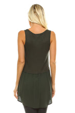 Women's High-Low Sleeveless Top