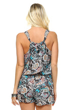 Women's Printed Back Tie Romper