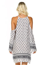 Women's Cut Out Shoulder Boho Dress