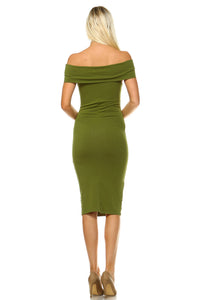 Women's Off Shoulder Bodycon Dress