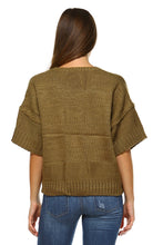 Women's Short Sleeve Chunky Sweater