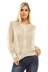 Women's Open Knit Cardigan