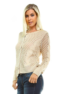 Women's Open Knit Cardigan