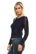 Women's Open Knit Cardigan