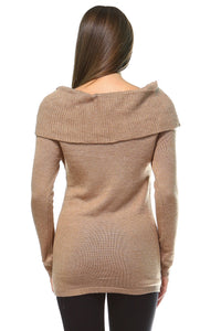 Women's Off Shoulder Knit Sweater