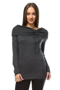 Women's Off Shoulder Knit Sweater