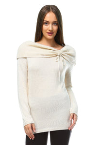 Women's Off Shoulder Knit Sweater