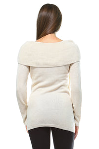 Women's Off Shoulder Knit Sweater