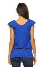Women's V-Neck Stud Detail Top