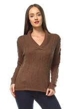 Women's Knitted V-Neck Sweater