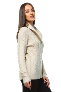 Women's Knitted V-Neck Sweater