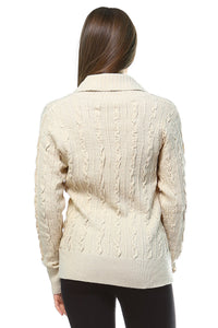 Women's Knitted V-Neck Sweater