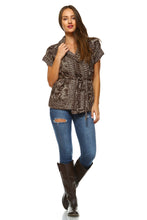 Women's Short Sleeve Front Tie Cardigan