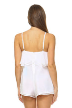 Women's Front Tie Ruffled Romper