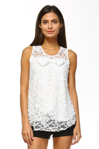 Women's Lace Top with Front Bow