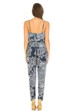 Women's Printed V-Neck Jumpsuit with Lace Detail