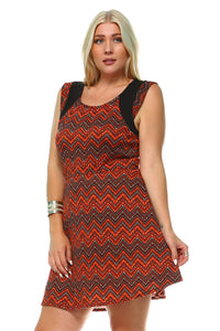 Women's Plus Size Printed Dress