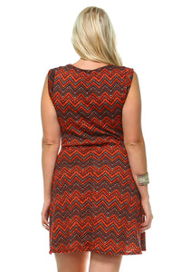 Women's Plus Size Printed Dress