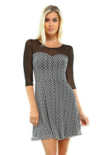 Women's Printed Mesh Dress