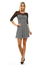 Women's Printed Mesh Dress