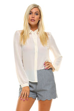 Women's Lace Button Down Blouse