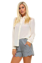 Women's Lace Button Down Blouse