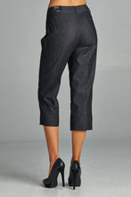 Women's Slim Denim Style Crop Pant