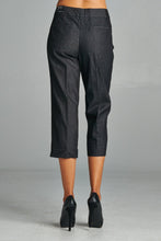 Women's Slim Denim Style Crop Pant