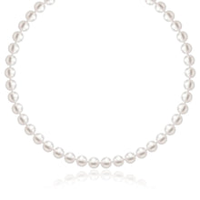 14k Yellow Gold Necklace with White Freshwater Cultured Pearls (6.0mm to 6.5mm)